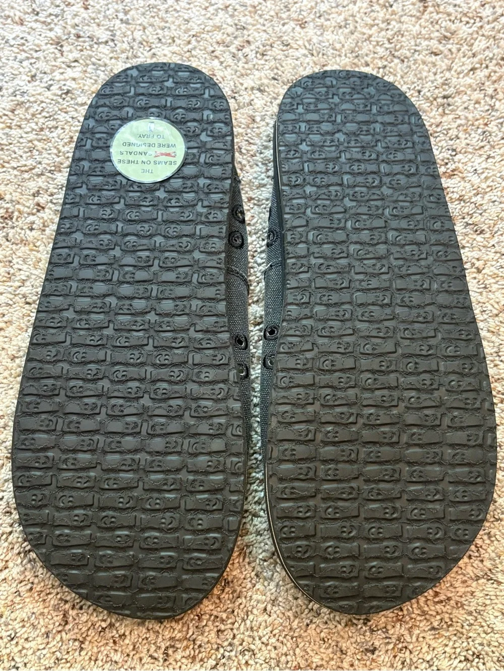 Sanuk Men's Black Canvas Slip-On Shoes
